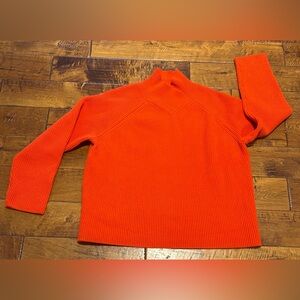 Universal Standard Arly Wrap Neck Sweater in Poppy